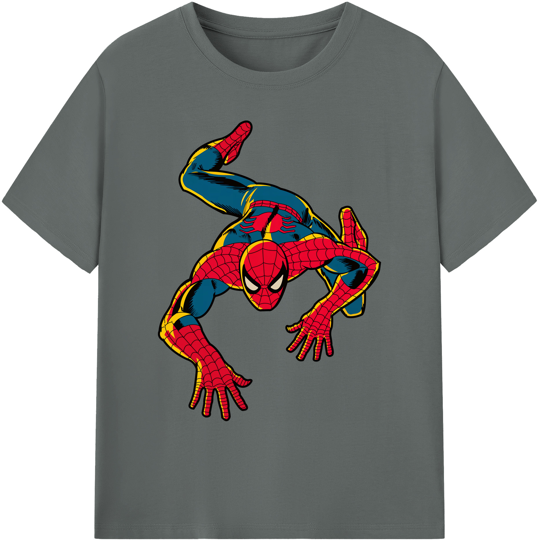 （画像用） Spider Man スパイダーマン 綿100％ メンズ半袖Tシャツ｜肌触りやわらか＆通気性